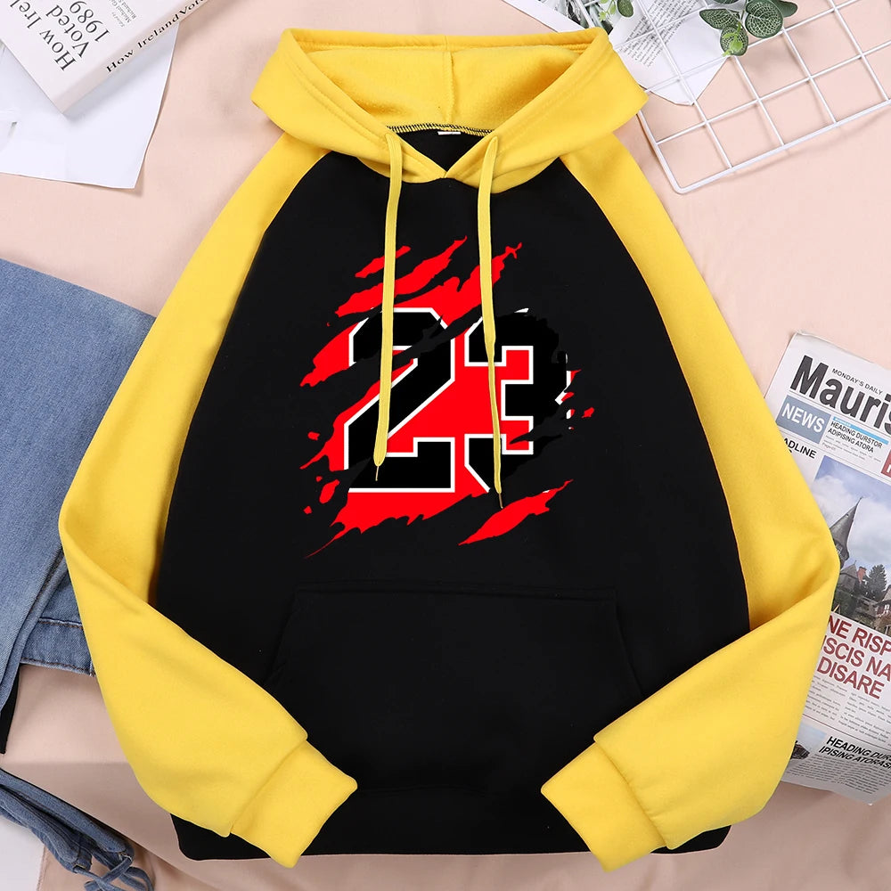 Letter 23 Men Raglan Hoodie Sweatshirts Autumn Winter Casual Hoodies Men Streetwear Homme Hoody Mens Sweatshirt Harajuku